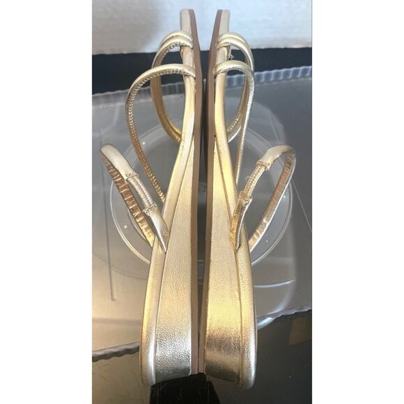 Seychelles ROCK CANDY SANDALS WOMENS Gold LEATHER STRAPPY SANDALS Size 8.5 NEW - Picture 9 of 11